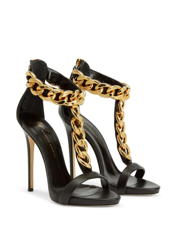 Giuseppe Zanotti  Elsie chain leather sandals - Image 2