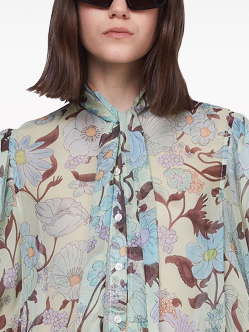 Stella McCartney Lady Garden silk blouse - Image 4