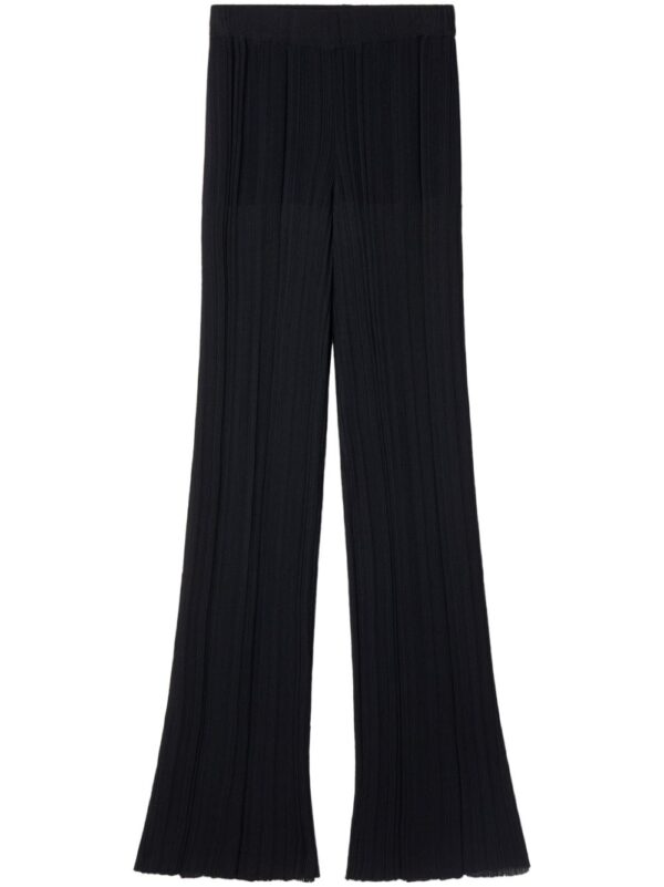 Stella McCartney  straight-leg plissé-effect trousers