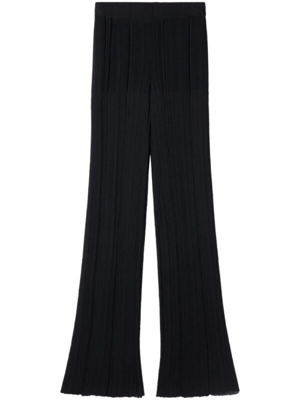 Stella McCartney  straight-leg plissé-effect trousers