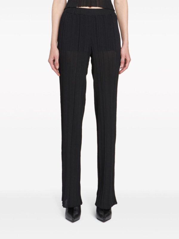 Stella McCartney  straight-leg plissé-effect trousers - Image 2