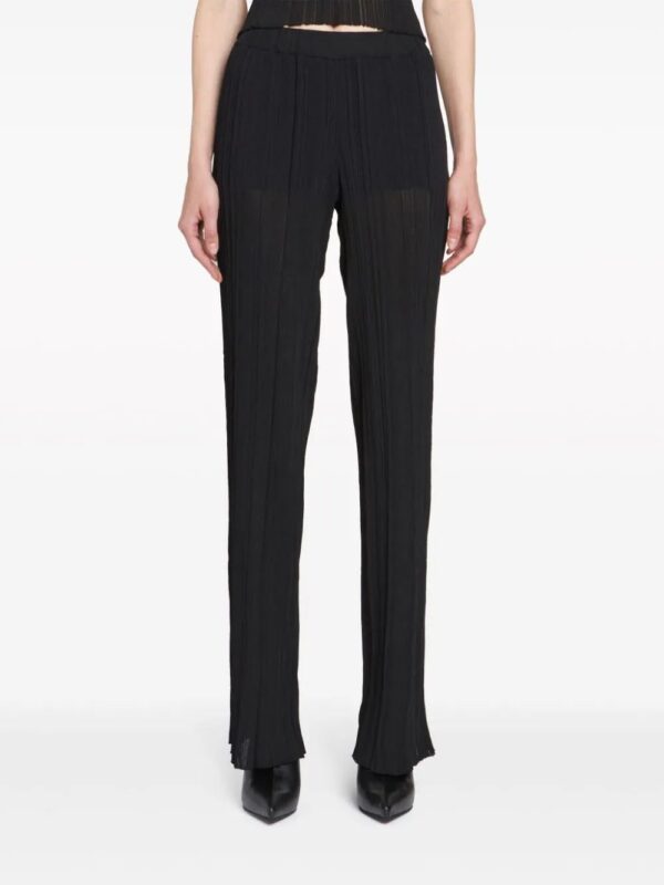 Stella McCartney  straight-leg plissé-effect trousers - Image 2