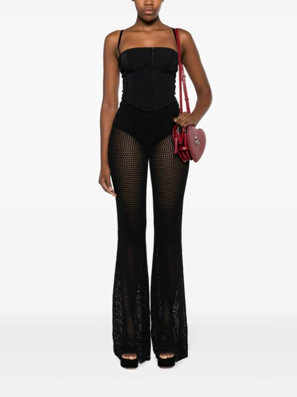 MOSCHINO JEANS  crochet-knit flared trousers - Image 2