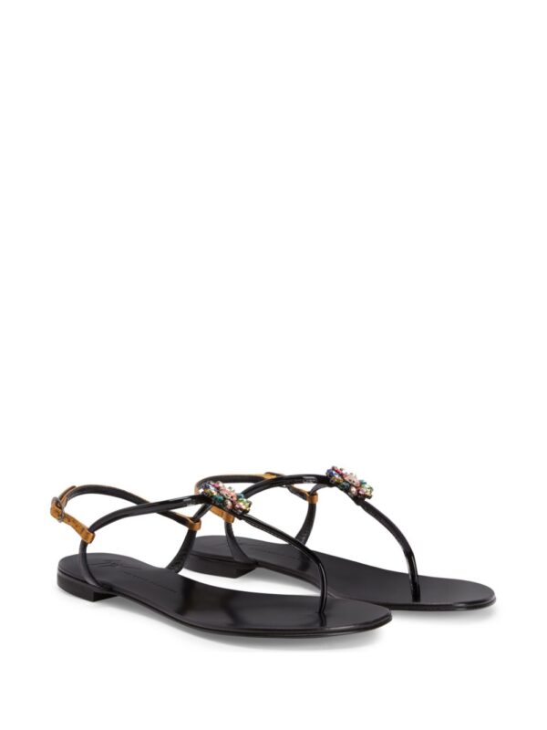 Giuseppe Zanotti  Noussa floral-appliqué sandals - Image 2