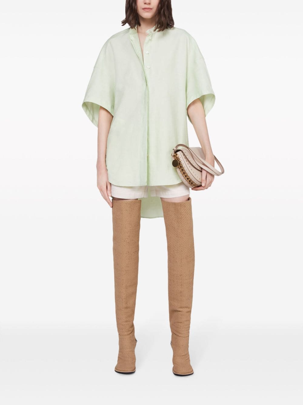 Stella McCartney drop-shoulder collarless shirt - Image 2