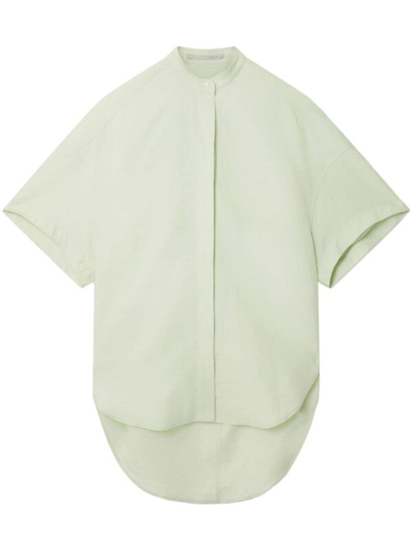 Stella McCartney drop-shoulder collarless shirt
