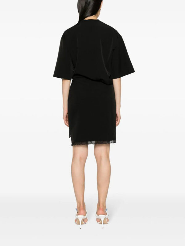 MOSCHINO JEANS  logo-patch buckled shirt dress - Image 4
