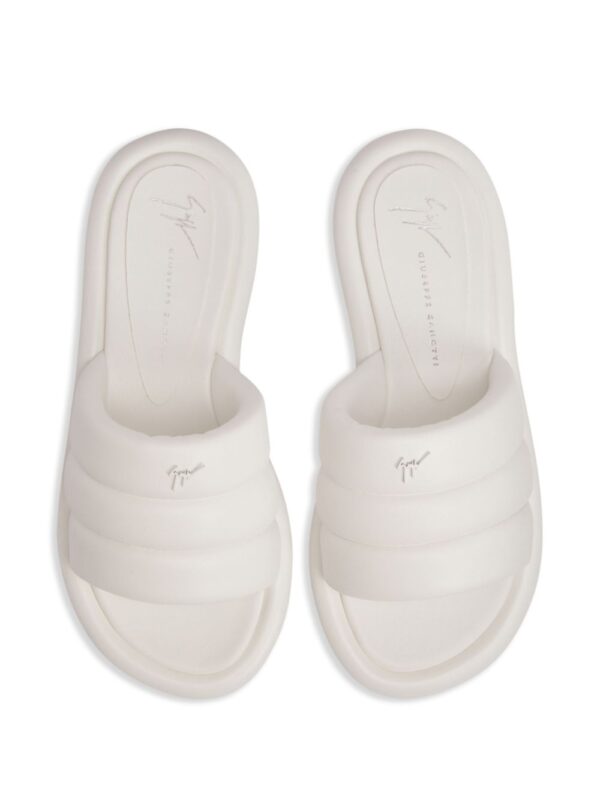 Giuseppe Zanotti  Harmande flat leather sandals - Image 4