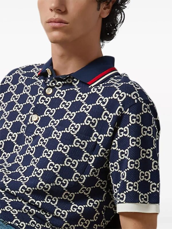 Gucci  GG jacquard cotton polo shirt - Image 4