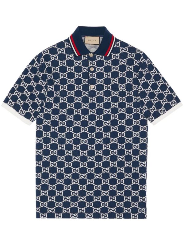 Gucci  GG jacquard cotton polo shirt