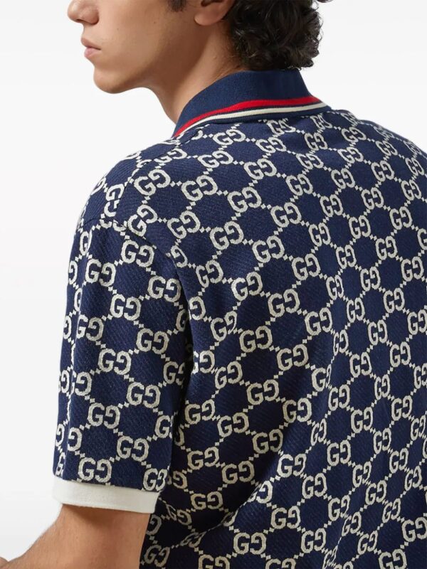 Gucci  GG jacquard cotton polo shirt - Image 3