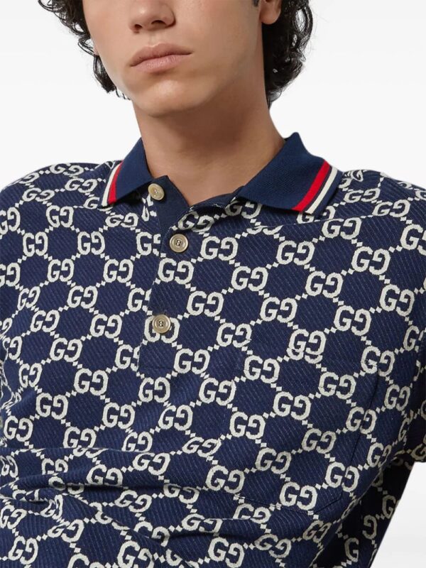 Gucci  GG jacquard cotton polo shirt - Image 2