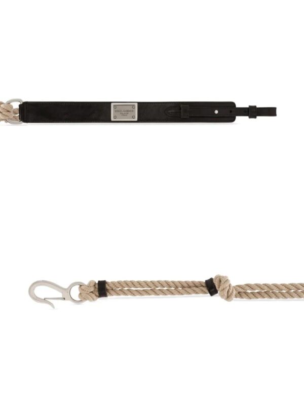 Dolce & Gabbana  logo-plaque leather belt - Image 2
