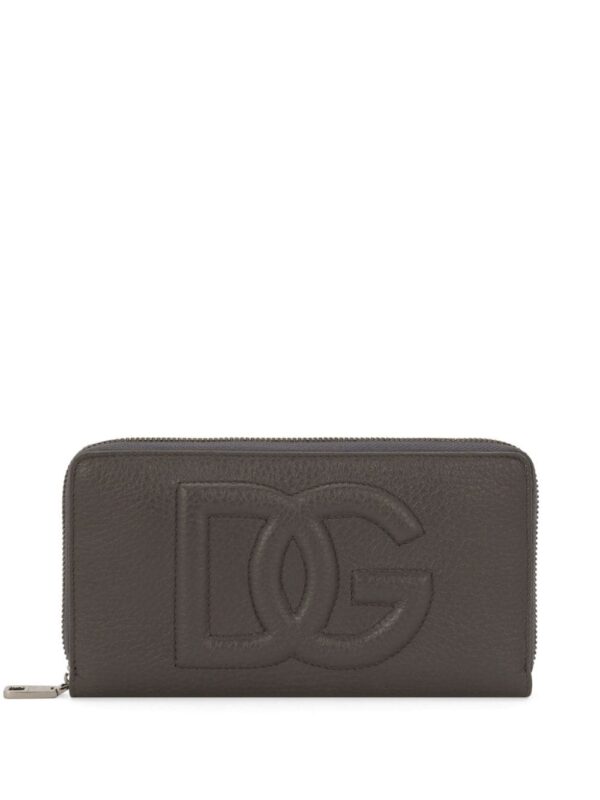 Dolce & Gabbana DG logo zip-around leather wallet