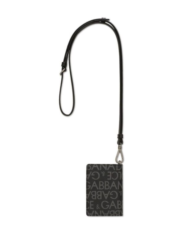 Dolce & Gabbana logo-print leather cardholder - Image 2
