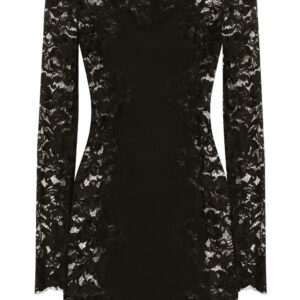 Dolce & Gabbana semi-sheer lace minidress