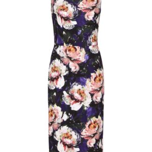 Dolce & Gabbana peony-print silk dress