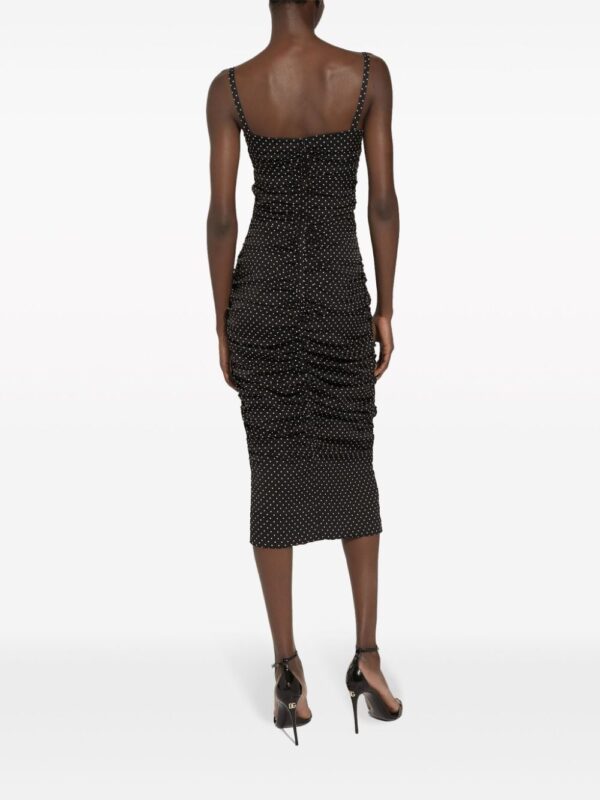 Dolce & Gabbana polka dot-print midi dress - Image 4