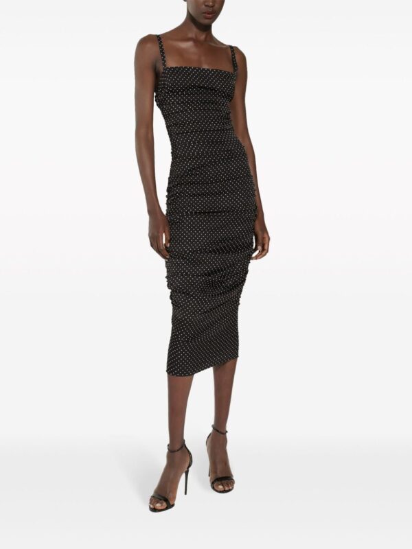 Dolce & Gabbana polka dot-print midi dress - Image 3