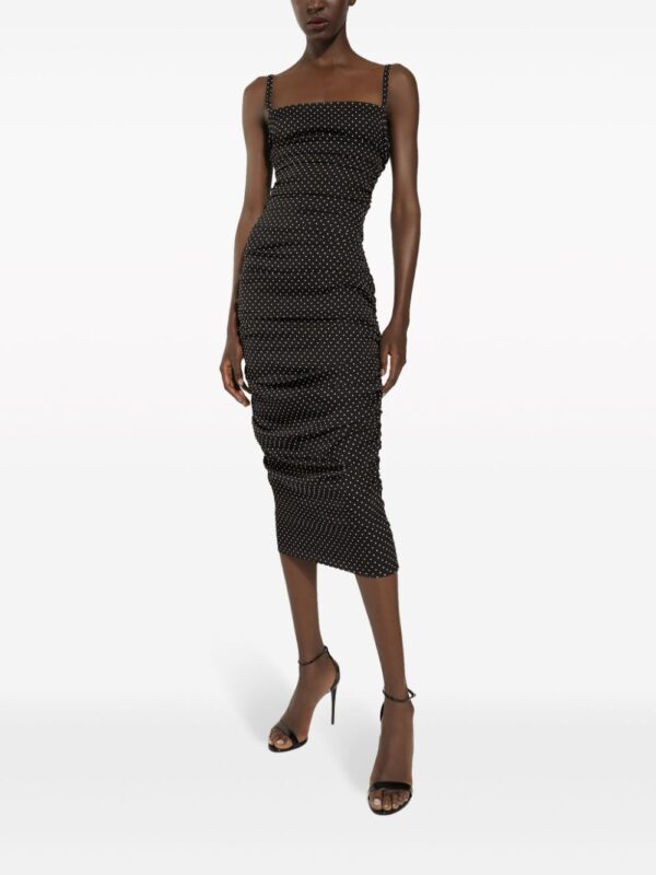 Dolce & Gabbana polka dot-print midi dress - Image 2
