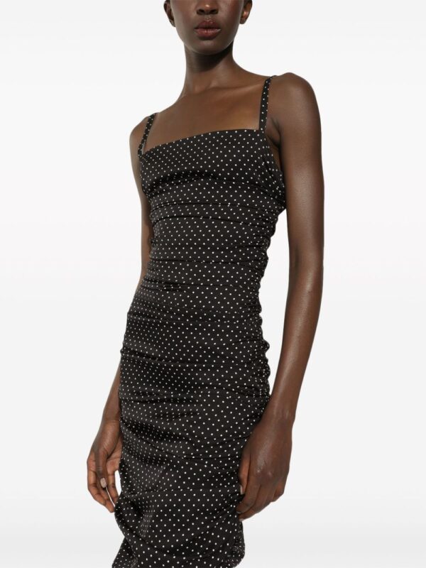 Dolce & Gabbana polka dot-print midi dress - Image 5