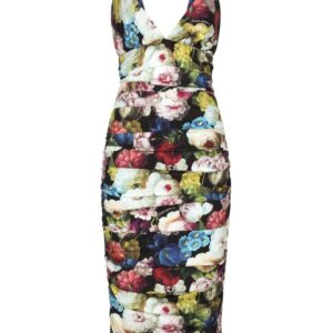 Dolce & Gabbana floral-print silk-blend dress