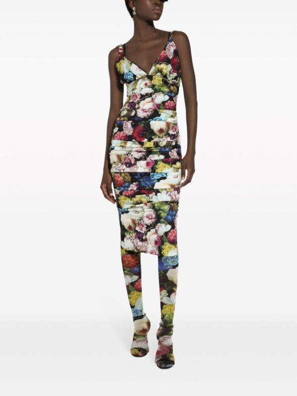 Dolce & Gabbana floral-print silk-blend dress - Image 3