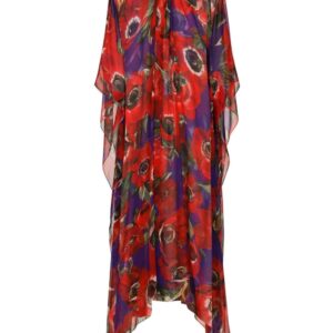 Dolce & Gabbana floral-print silk kaftan