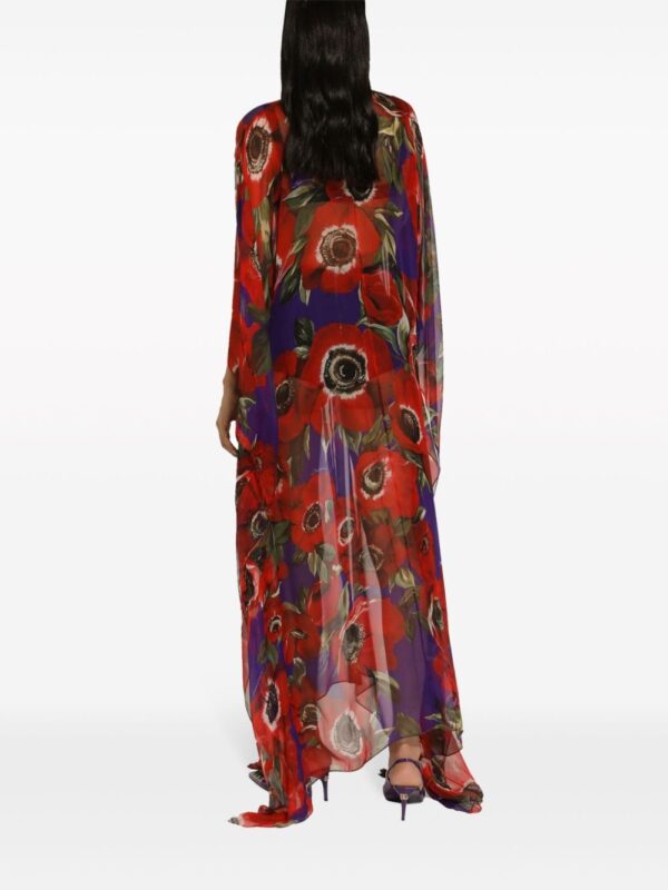 Dolce & Gabbana floral-print silk kaftan - Image 5