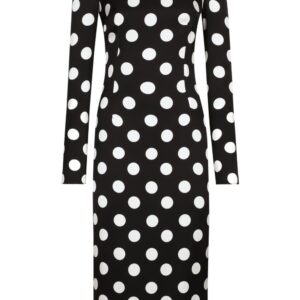 Dolce & Gabbana polka dot-print midi dress