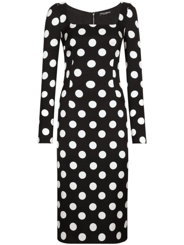 Dolce & Gabbana polka dot-print midi dress