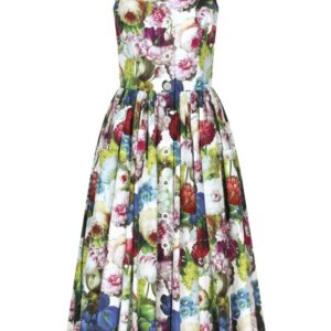 Dolce & Gabbana  floral-print cotton midi dress