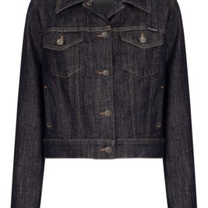 Dolce & Gabbana  logo-appliqué cotton-blend denim jacket