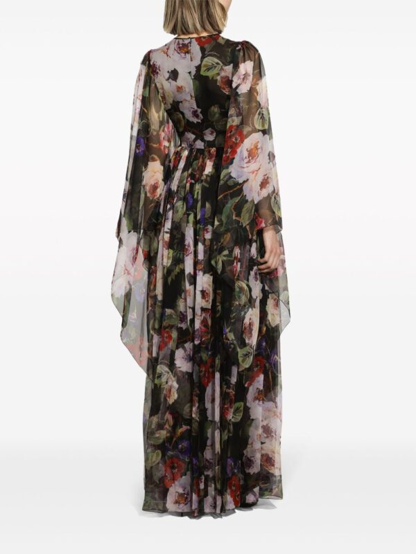 Dolce & Gabbana floral-print silk maxi dress - Image 3