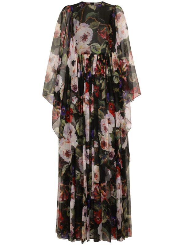 Dolce & Gabbana floral-print silk maxi dress