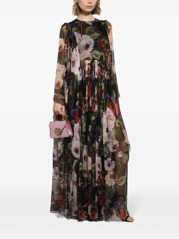 Dolce & Gabbana floral-print silk maxi dress - Image 2