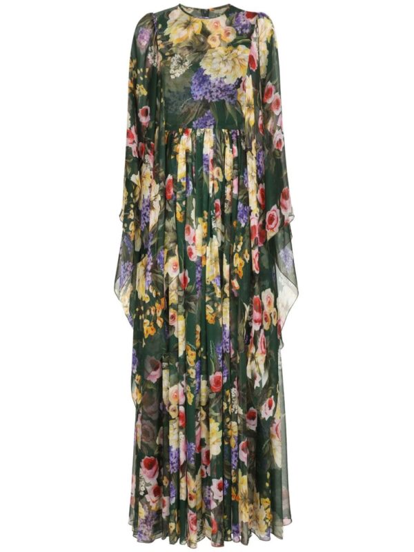Dolce & Gabbana floral-print silk maxi dress
