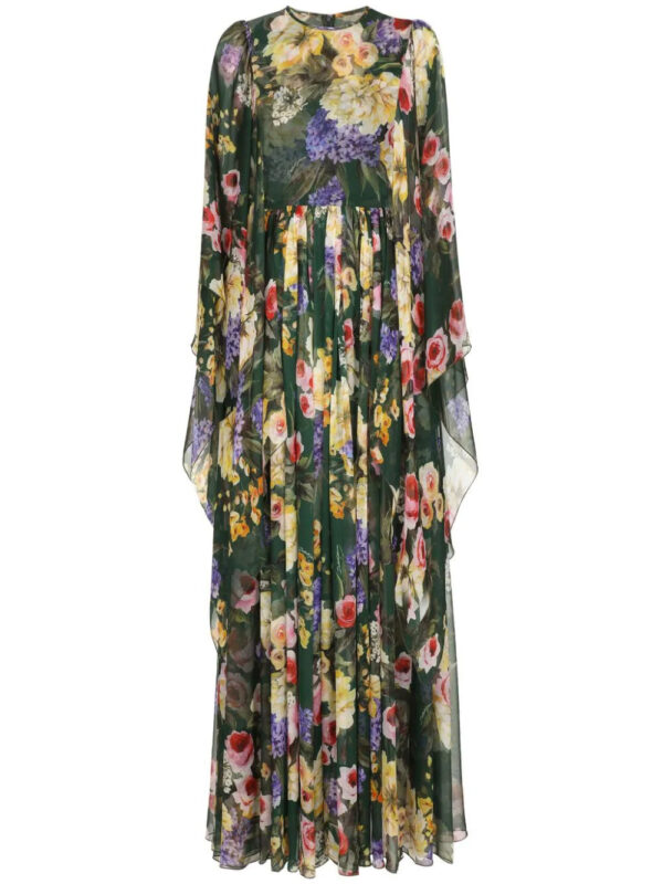 Dolce & Gabbana  floral-print silk maxi dress