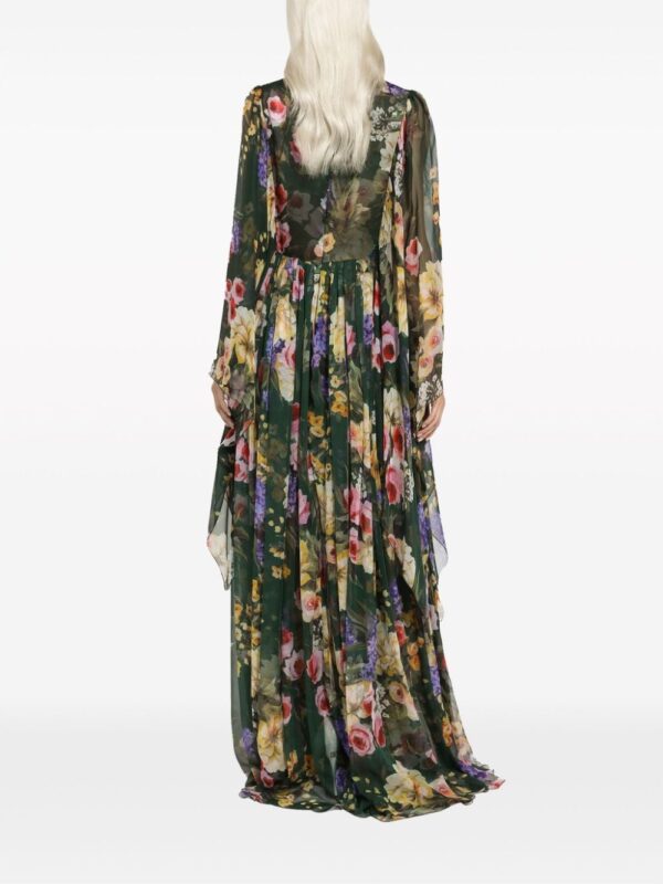 Dolce & Gabbana floral-print silk maxi dress - Image 5
