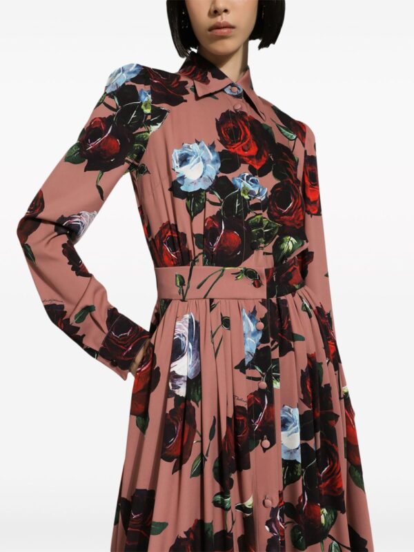Dolce & Gabbana floral-print silk-blend dress - Image 5