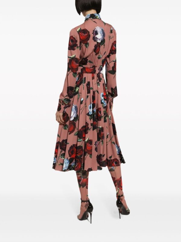 Dolce & Gabbana floral-print silk-blend dress - Image 4