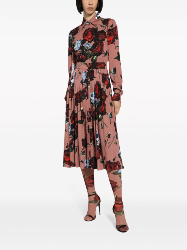 Dolce & Gabbana floral-print silk-blend dress - Image 3