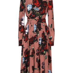 Dolce & Gabbana floral-print silk-blend dress