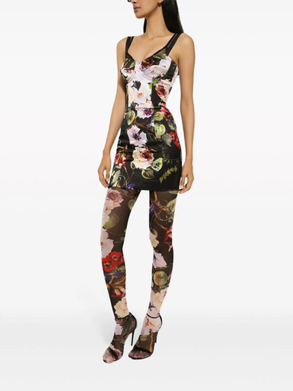 Dolce & Gabbana  floral-print corset dress - Image 2