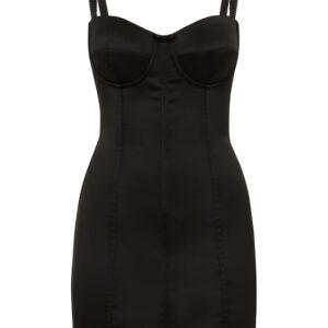 Dolce & Gabbana satin bustier minidress