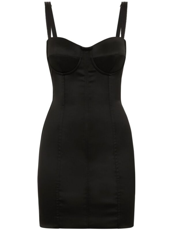 Dolce & Gabbana satin bustier minidress