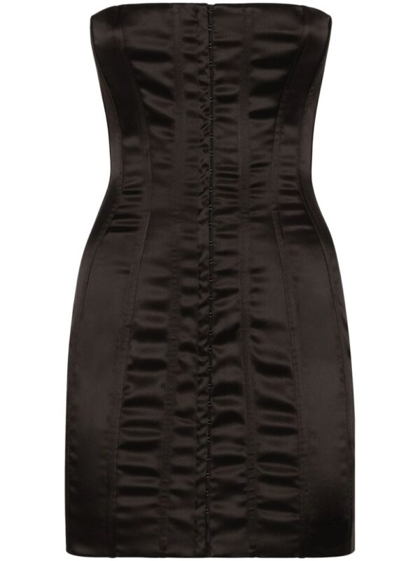 Dolce & Gabbana strapless satin minidress