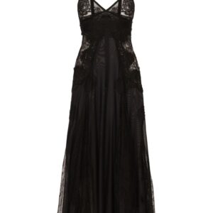 Dolce & Gabbana lace-insert flared midi dress