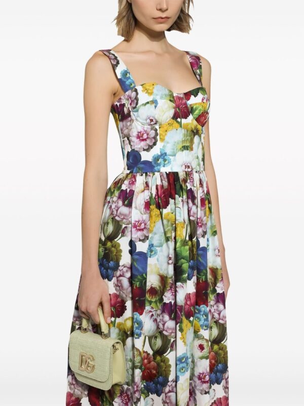 Dolce & Gabbana floral-print midi dress - Image 4