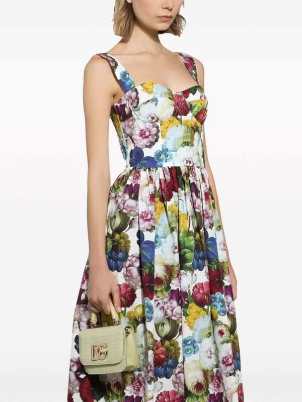 Dolce & Gabbana floral-print midi dress - Image 5